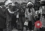 Image of Ferdinand Foch meets Native American Indians Montana United States USA, 1921, second 39 stock footage video 65675028082