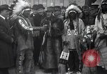 Image of Ferdinand Foch meets Native American Indians Montana United States USA, 1921, second 41 stock footage video 65675028082