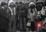 Image of Ferdinand Foch meets Native American Indians Montana United States USA, 1921, second 43 stock footage video 65675028082