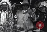 Image of Ferdinand Foch meets Native American Indians Montana United States USA, 1921, second 45 stock footage video 65675028082