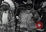 Image of Ferdinand Foch meets Native American Indians Montana United States USA, 1921, second 46 stock footage video 65675028082