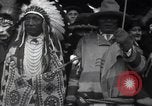 Image of Ferdinand Foch meets Native American Indians Montana United States USA, 1921, second 47 stock footage video 65675028082