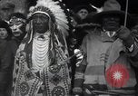 Image of Ferdinand Foch meets Native American Indians Montana United States USA, 1921, second 48 stock footage video 65675028082