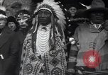 Image of Ferdinand Foch meets Native American Indians Montana United States USA, 1921, second 49 stock footage video 65675028082