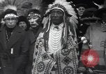 Image of Ferdinand Foch meets Native American Indians Montana United States USA, 1921, second 50 stock footage video 65675028082