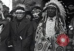 Image of Ferdinand Foch meets Native American Indians Montana United States USA, 1921, second 52 stock footage video 65675028082