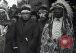 Image of Ferdinand Foch meets Native American Indians Montana United States USA, 1921, second 53 stock footage video 65675028082