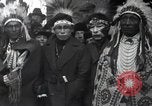 Image of Ferdinand Foch meets Native American Indians Montana United States USA, 1921, second 54 stock footage video 65675028082