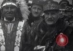 Image of Ferdinand Foch meets Native American Indians Montana United States USA, 1921, second 59 stock footage video 65675028082