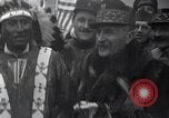 Image of Ferdinand Foch meets Native American Indians Montana United States USA, 1921, second 60 stock footage video 65675028082
