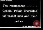 Image of French Marshal  Petain France, 1918, second 9 stock footage video 65675028100