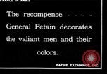 Image of French Marshal  Petain France, 1918, second 10 stock footage video 65675028100
