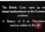 Standbild British gun Batterien in der Schlacht der Ancre Frankreich, 1916, aus Sekunde 1 historischem Filmmaterial Videoclip 65675028123
