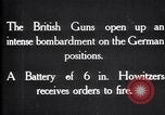 Standbild British gun Batterien in der Schlacht der Ancre Frankreich, 1916, aus Sekunde 3 historischem Filmmaterial Videoclip 65675028123
