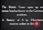 Standbild British gun Batterien in der Schlacht der Ancre Frankreich, 1916, aus Sekunde 5 historischem Filmmaterial Videoclip 65675028123