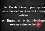 Standbild British gun Batterien in der Schlacht der Ancre Frankreich, 1916, aus Sekunde 6 historischem Filmmaterial Videoclip 65675028123