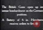 Standbild British gun Batterien in der Schlacht der Ancre Frankreich, 1916, aus Sekunde 7 historischem Filmmaterial Videoclip 65675028123