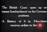 Standbild British gun Batterien in der Schlacht der Ancre Frankreich, 1916, aus Sekunde 8 historischem Filmmaterial Videoclip 65675028123