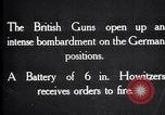Standbild British gun Batterien in der Schlacht der Ancre Frankreich, 1916, aus Sekunde 12 historischem Filmmaterial Videoclip 65675028123