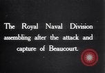 Image of British 63rd Division (Royal Naval Division) France, 1916, second 5 stock footage video 65675028135