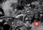 Image of British Mark I tank (male) followed by Allied troops France, 1916, second 24 stock footage video 65675028139