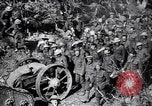 Image of British Mark I tank (male) followed by Allied troops France, 1916, second 35 stock footage video 65675028139