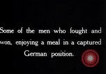 Image of British Mark I tank (male) followed by Allied troops France, 1916, second 44 stock footage video 65675028139