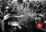 Image of British Mark I tank (male) followed by Allied troops France, 1916, second 62 stock footage video 65675028139