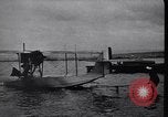 Image of Sleek hulled French seaplane with pusher engine France, 1918, second 9 stock footage video 65675028153