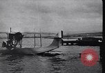 Image of Sleek hulled French seaplane with pusher engine France, 1918, second 10 stock footage video 65675028153
