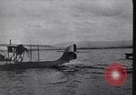 Image of Sleek hulled French seaplane with pusher engine France, 1918, second 13 stock footage video 65675028153