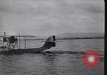 Image of Sleek hulled French seaplane with pusher engine France, 1918, second 14 stock footage video 65675028153