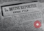 Standbild Ernie Pyle in Albuquerque New Mexico United States USA, 1945, aus Sekunde 10 historischem Filmmaterial Videoclip 65675028197