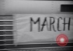 Image of Civil Rights marchers arrive Washington DC USA, 1963, second 47 stock footage video 65675028216