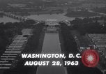 Image of Civil Rights marchers arrive Washington DC USA, 1963, second 5 stock footage video 65675028218