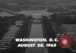 Image of Civil Rights marchers arrive Washington DC USA, 1963, second 6 stock footage video 65675028218