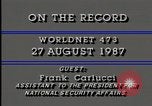 Immagine di Frank Carlucci United States USA, 1987, secondo 7 filmato di repertorio 65675028272