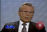 Image of Frank Carlucci speaking about drug trafficking United States USA, 1987, second 39 stock footage video 65675028281