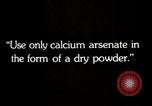 Image of calcium arsenate United States USA, 1921, second 4 stock footage video 65675028396
