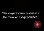Image of calcium arsenate United States USA, 1921, second 8 stock footage video 65675028396