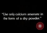 Image of calcium arsenate United States USA, 1921, second 10 stock footage video 65675028396