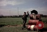 Image of sentry dogs Tan Son Nhut Air Force Base Vietnam, 1965, second 52 stock footage video 65675028494