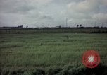 Image of sentry dog patrolling field Tan Son Nhut Air Force Base Vietnam, 1965, second 28 stock footage video 65675028506