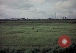 Image of sentry dog patrolling field Tan Son Nhut Air Force Base Vietnam, 1965, second 42 stock footage video 65675028506