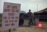 Image of sentry dogs Tan Son Nhut Air Force Base Vietnam, 1965, second 9 stock footage video 65675028512