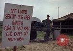 Image of sentry dogs Tan Son Nhut Air Force Base Vietnam, 1965, second 10 stock footage video 65675028512
