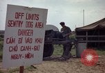 Image of sentry dogs Tan Son Nhut Air Force Base Vietnam, 1965, second 12 stock footage video 65675028512