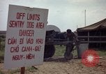 Image of sentry dogs Tan Son Nhut Air Force Base Vietnam, 1965, second 15 stock footage video 65675028512
