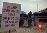 Image of sentry dogs Tan Son Nhut Air Force Base Vietnam, 1965, second 18 stock footage video 65675028512
