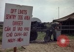 Image of sentry dogs Tan Son Nhut Air Force Base Vietnam, 1965, second 20 stock footage video 65675028512